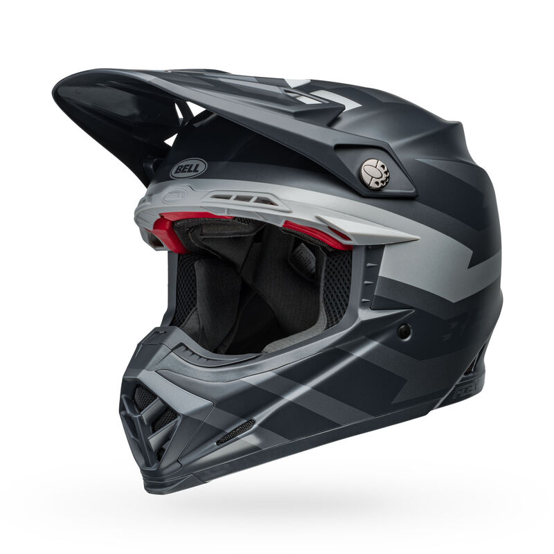 Bell Moto-9S Flex Helmets (Banshee Satin Black/Silver)