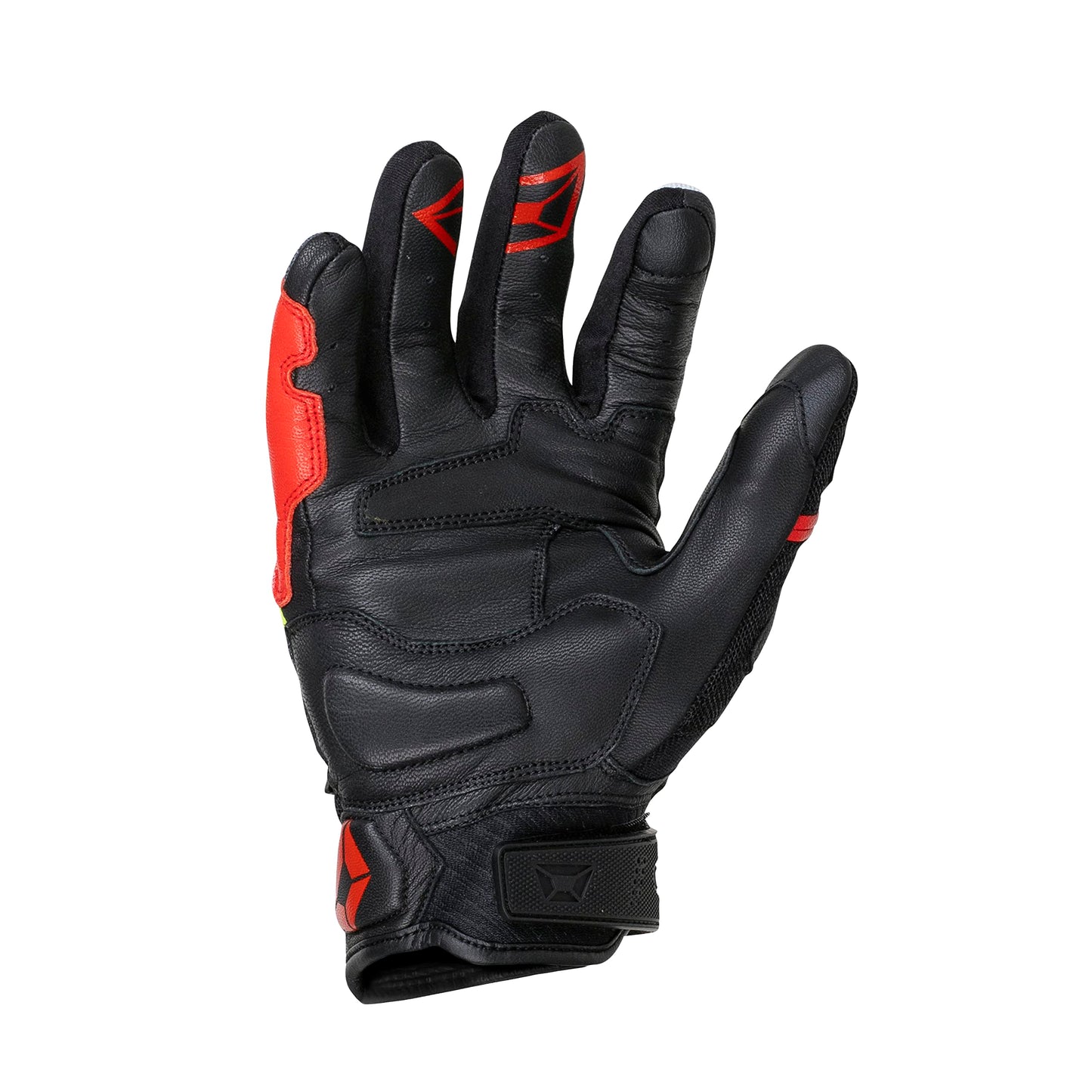 Cortech Sonic-Flo Motorcycle Gloves (Red/Hi-Viz) - XL