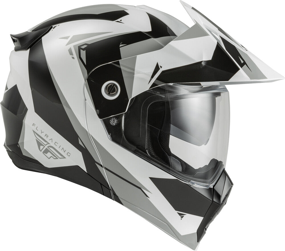 Fly Racing Odyssey Summit Modular Adventure Helmet (Black/White/Grey)