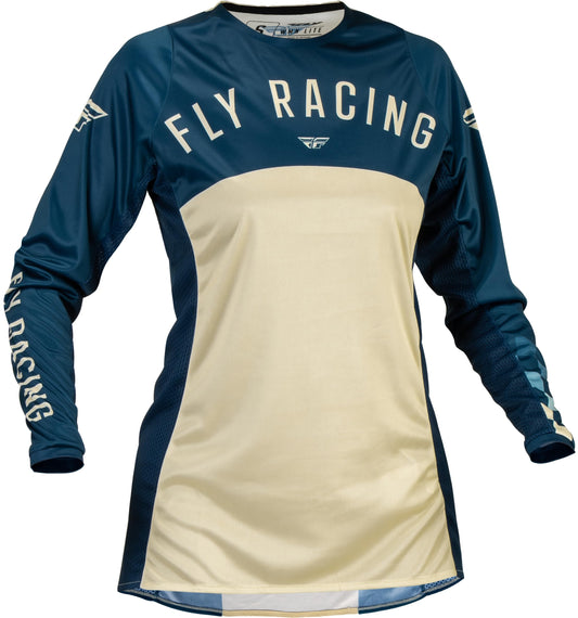 Fly Racing Women's Lite Jersey (Navy/Ivory) - 2XL