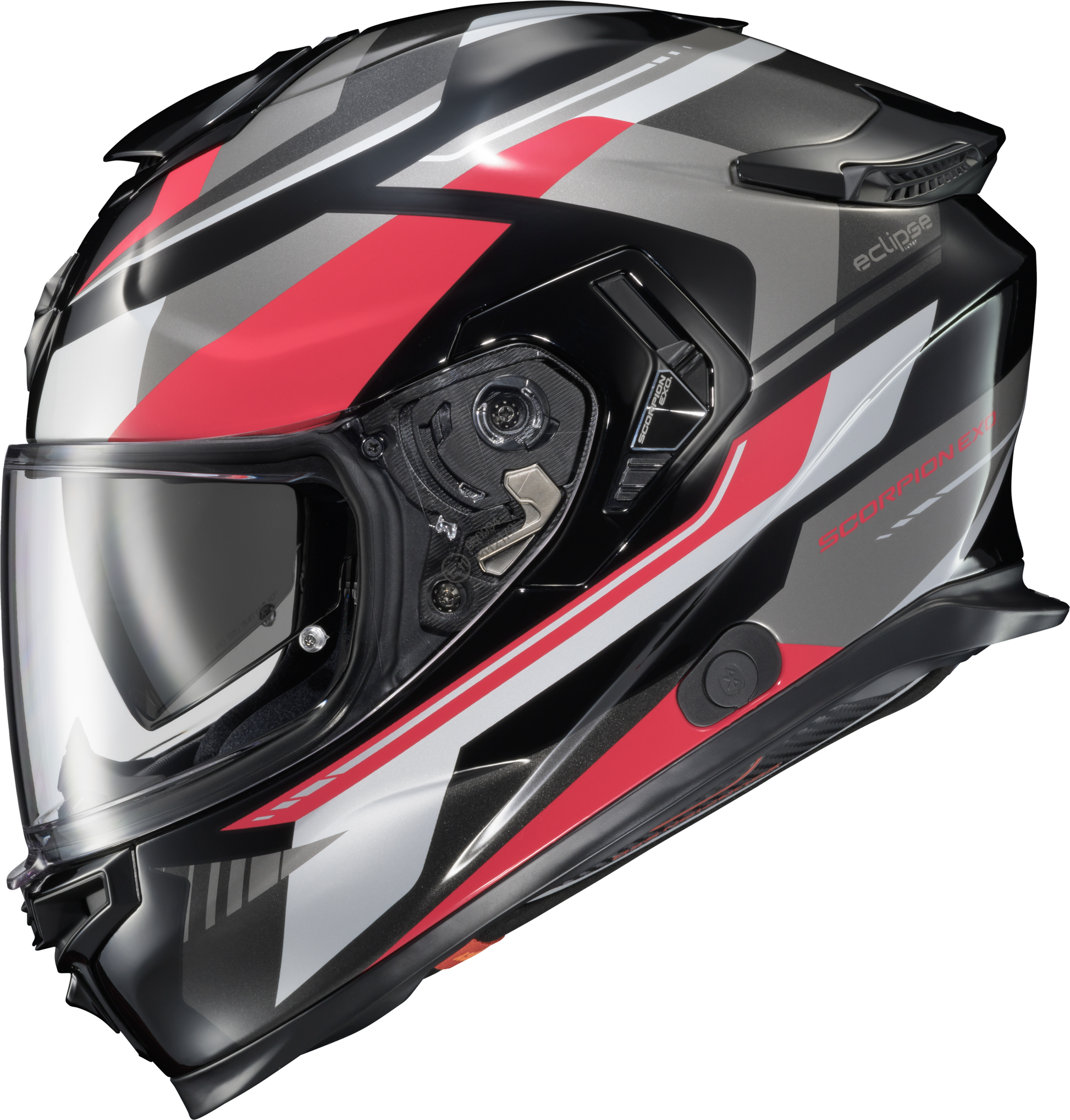 Scorpion EXO Eclipse Full Face Helmet ECL-1136 Lunar Red/White/Black XL