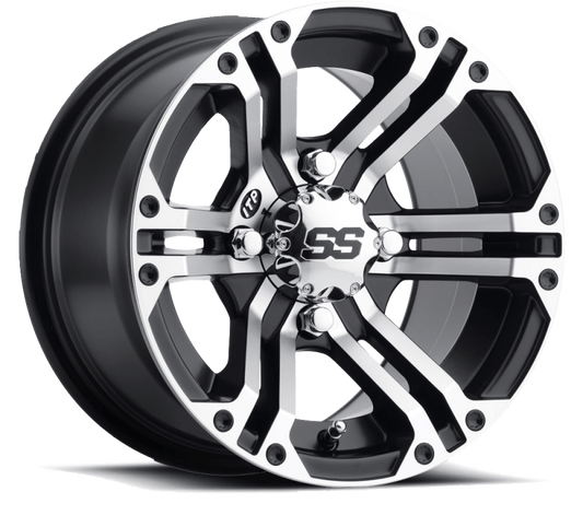 ITP SS 212 12x7 / 4x137 BP / 5+2 Offset Machined Wheel