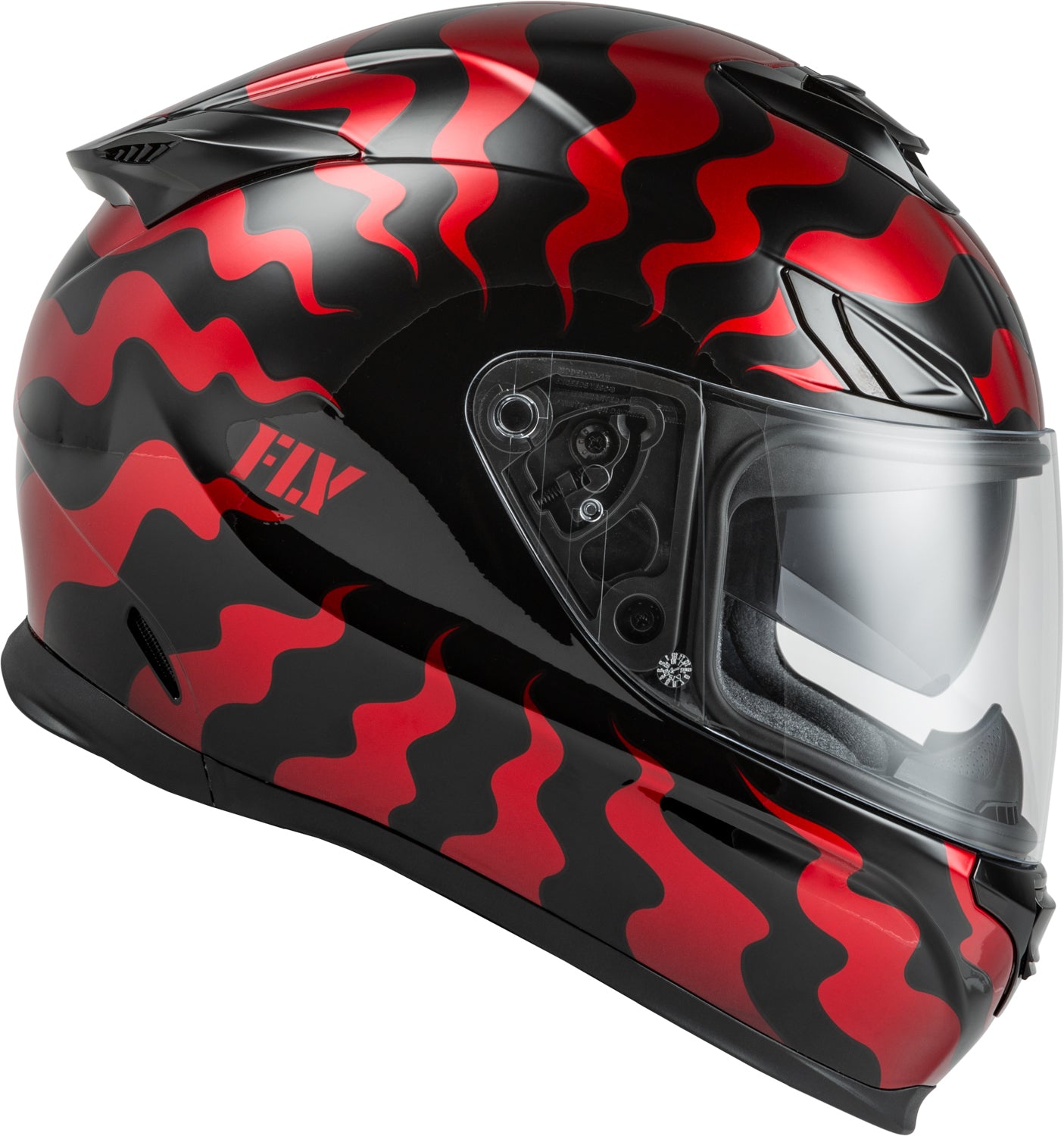 Fly Racing Sentinel Venom Street Motorcycle Helmet (Red / Black)