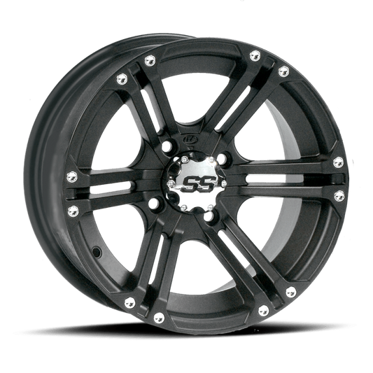 ITP SS 212 12x7 / 4x156 BP / 4+3 Offset Black Wheel