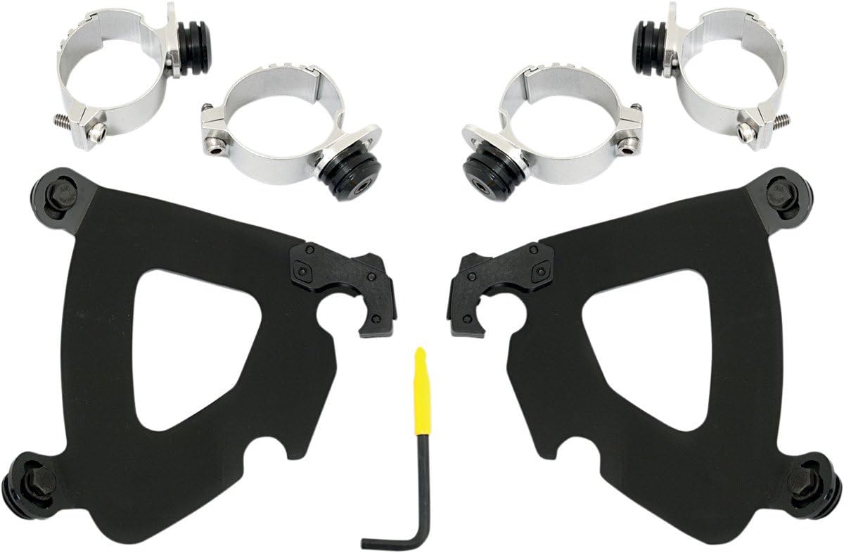 Memphis Shades Trigger-Lock Mounting Kit (Black/Gauntlet Fairing) Compatible with 07-17 Harley FXDB3