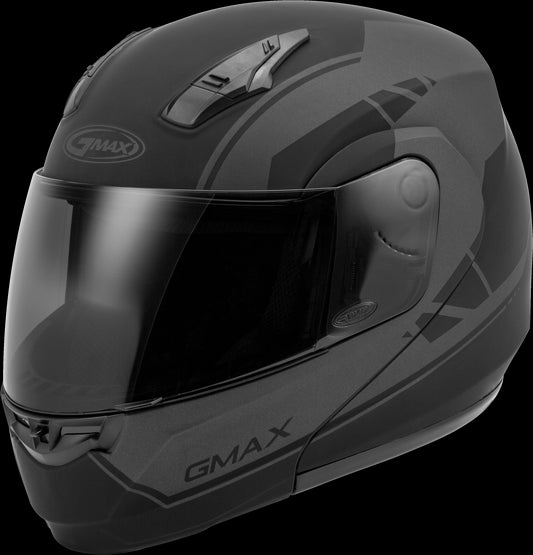 GMAX MD-04 Modualar Helmet (Matte Black/Grey)