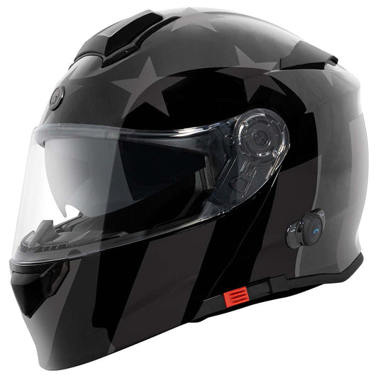 TORC T28B Bluetooth Motorcycle Helmet (Dark Star) - XS