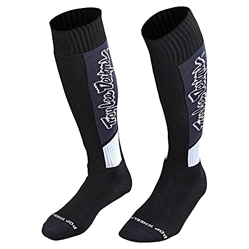 Troy Lee Designs Youth MX COOLMAX Thick GP Socks (Vox Black,Youth 4-6)