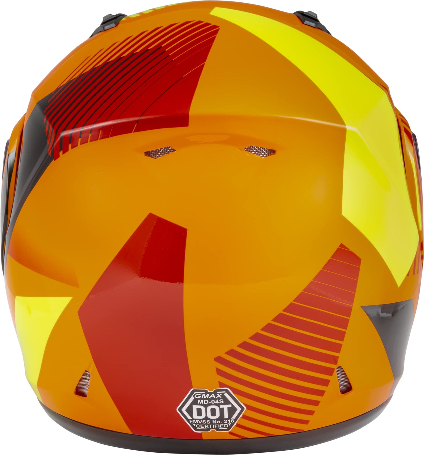 GMAX MD-04S Reserve Modular Snow Helmet w/ Dual Lens Shield (Neon Orange/Hi-Vis) - Small