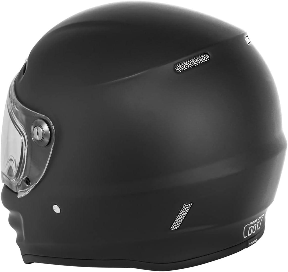 TORC T9 Retro Motorcycle Helmet (Matte Black)