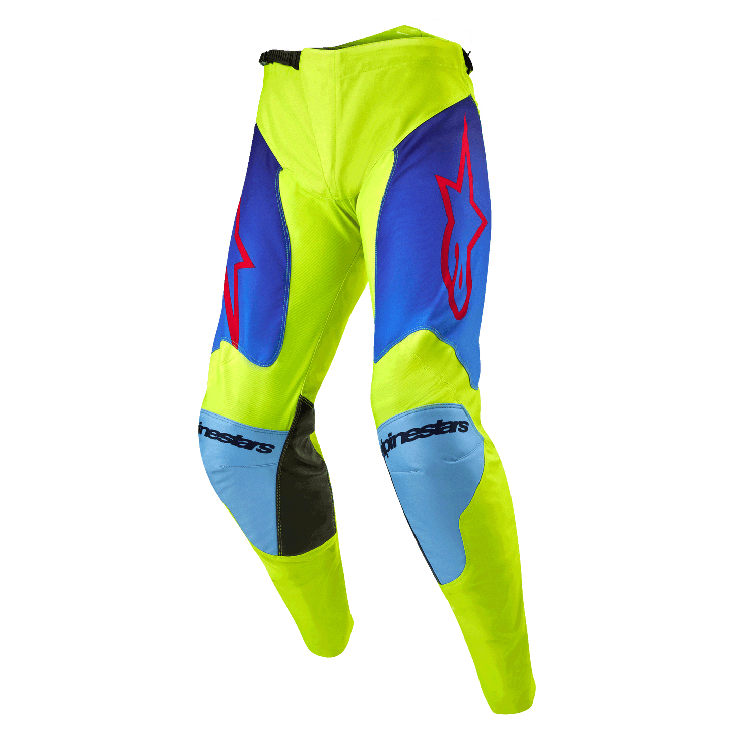 Alpinestars Men's Racer Hoen MX Pants (Yellow Fluo/Blue/Night Navy)