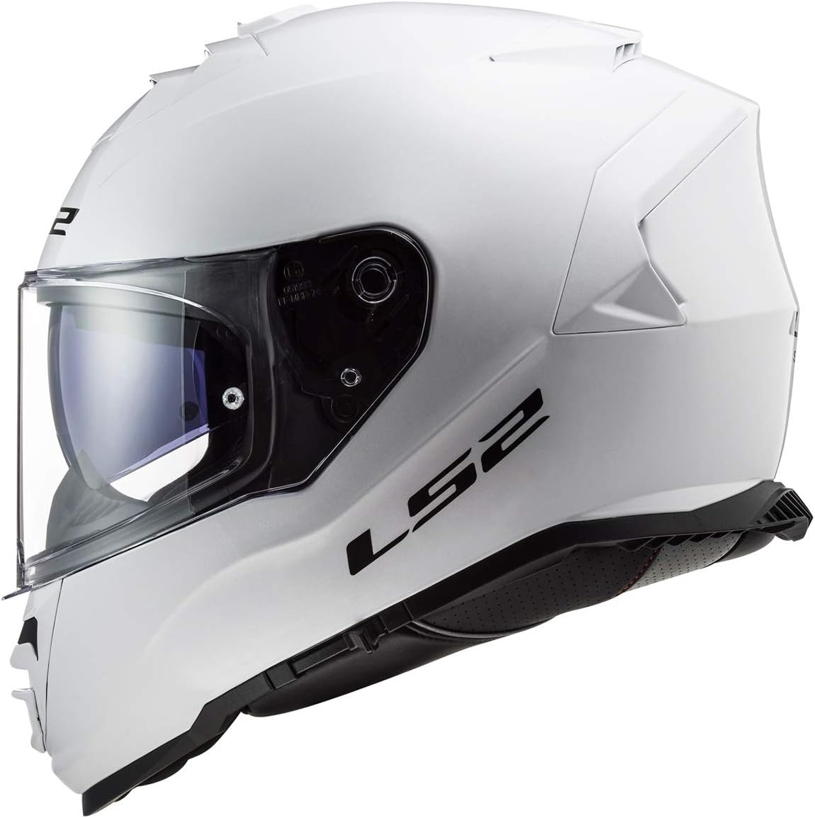 LS2 Assault Full Face Motorcycle Helmet W/SunShield (Gloss White)