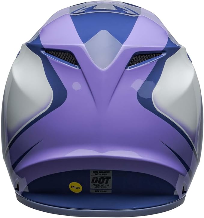 Bell MX-9 MIPS Dirt Helmet (Dart Gloss Purple/White)