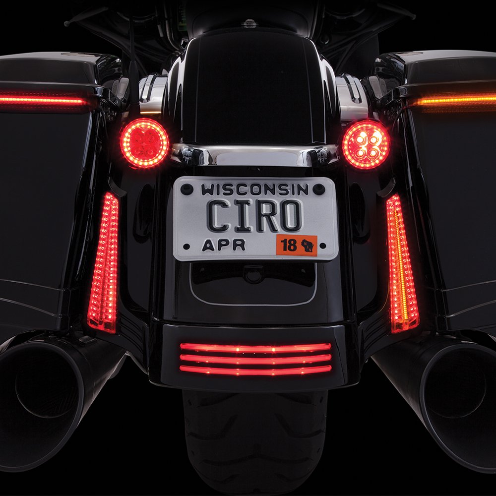 Ciro Fang® Rear LED Signal Light Inserts (Chrome w/ Clear Lens)