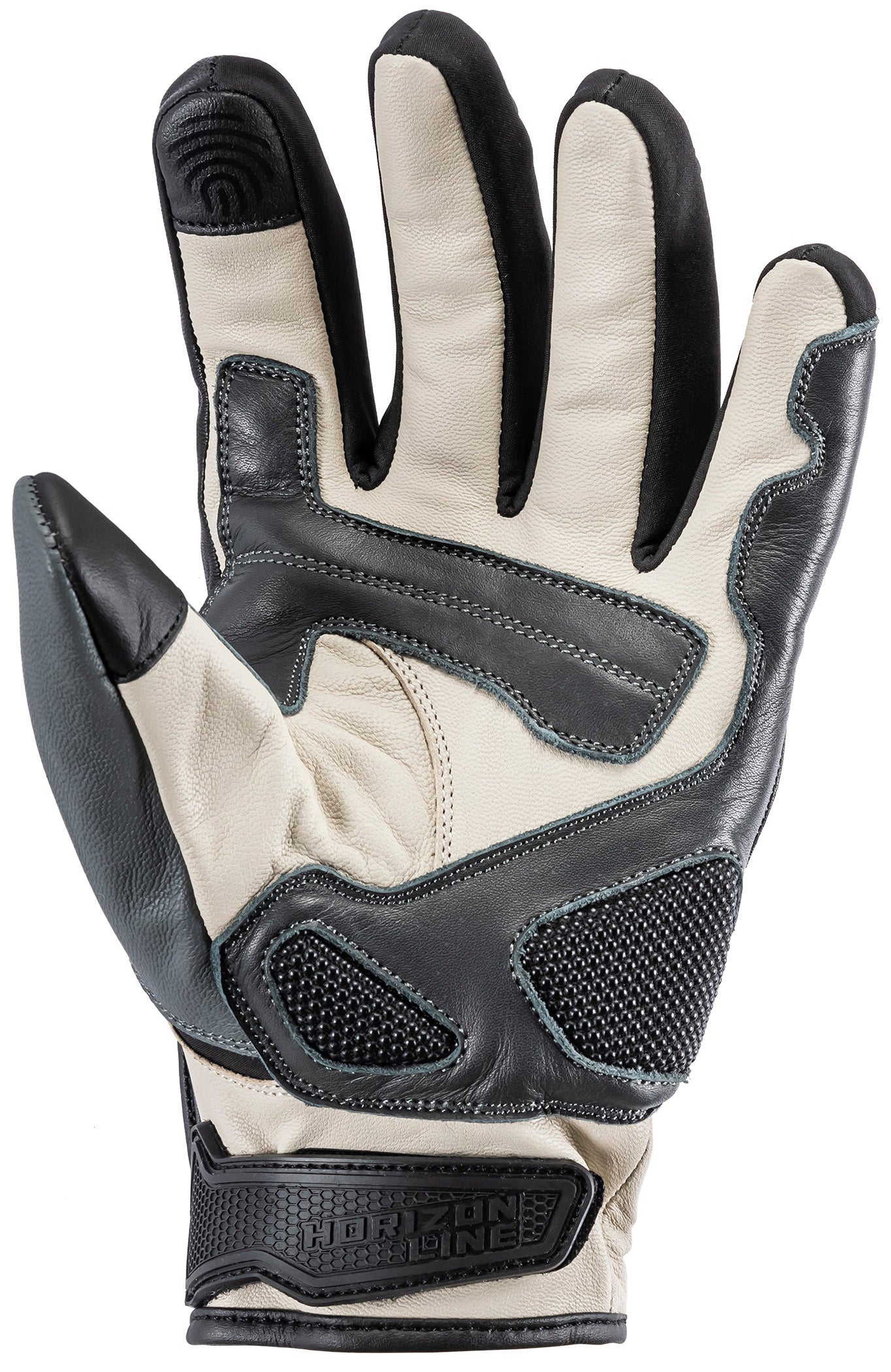 Tourmaster Trailbreak Leather Motorcycle Gloves (Sand/Gray)