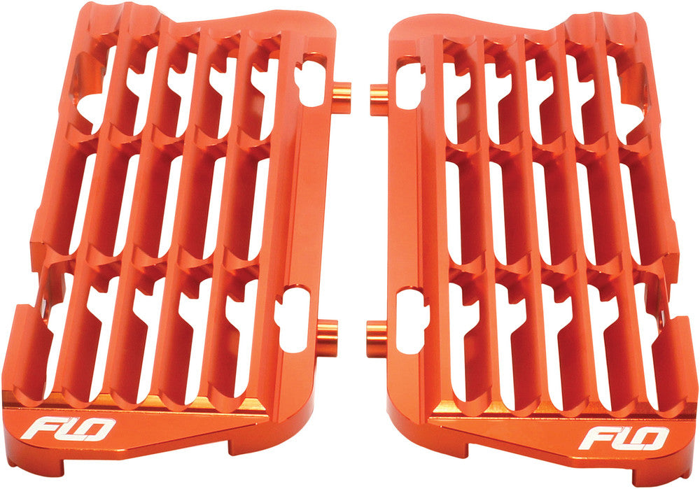 Flo Motorsports 122-8075 High Flow Radiator Braces Orange