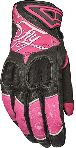 FLY Racing Women's Venus Motorcycle Gloves (Pink / Black) - XL