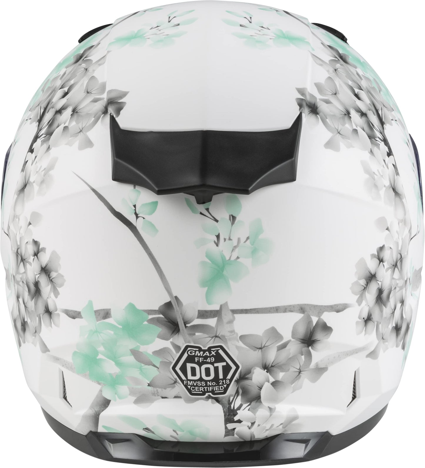 GMAX FF-49S Blossom Snow Helmet (Matte White/Teal/Grey) - XL