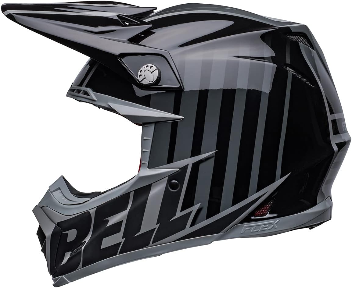 Bell Moto-9S Flex Helmets (Sprint Matte/Gloss Black/Gray)