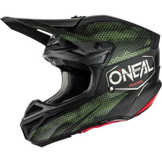 O'Neal 5 SRS Covert Helmet (Black/Green) - XS