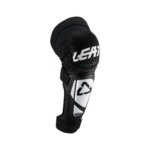 Leatt 3DF Hybrid EXT Junior Knee & Shin Guards (Black/White) - OSFA