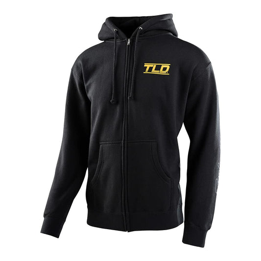 Troy Lee Designs Motocross/Bike Racing Zip Up Hoodie for Men, Speed Logo Black, Medium