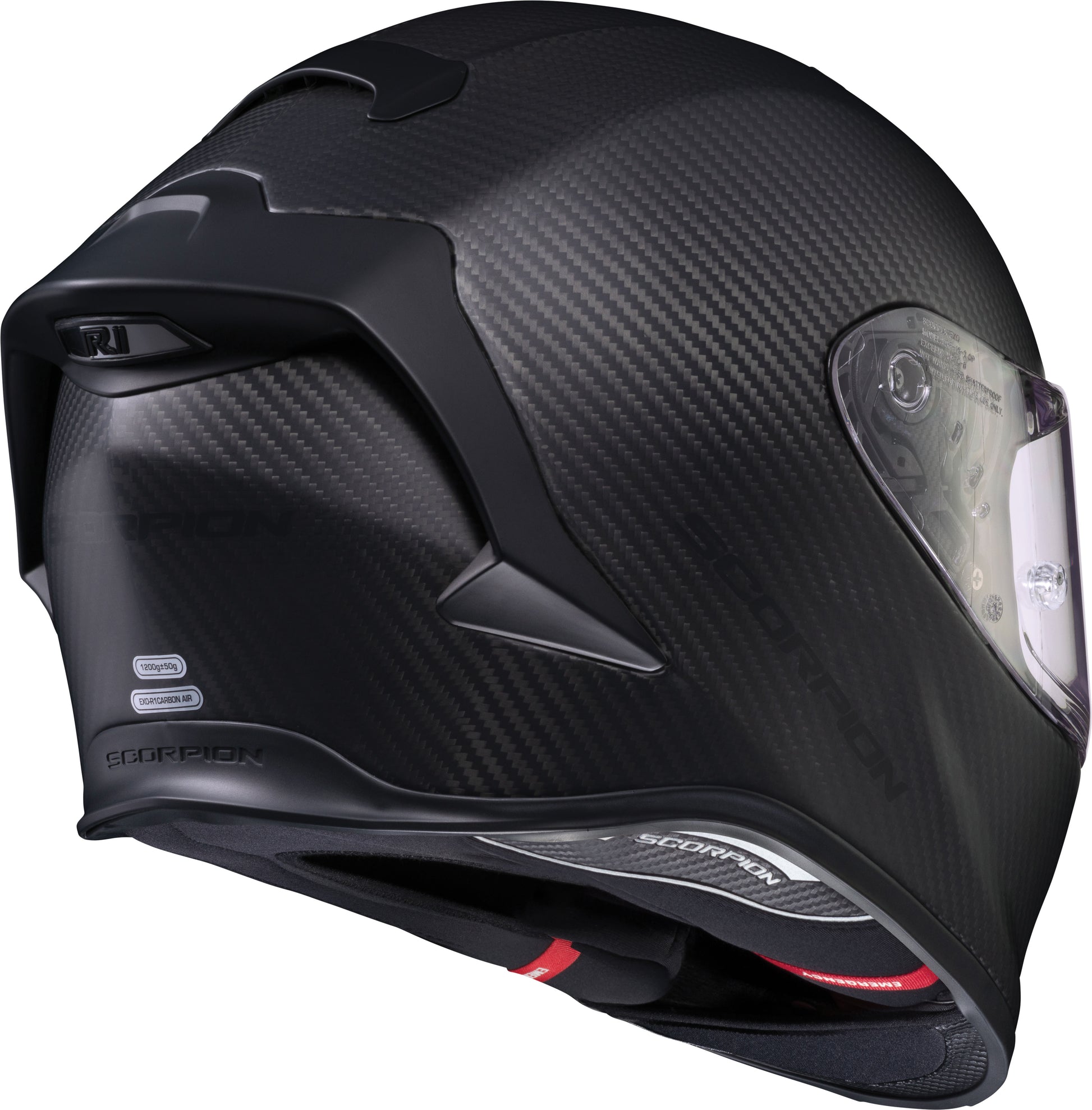 Scorpion EXO-R1 Air Full Face Helmet Carbon Matte Black XL - R1C-0106