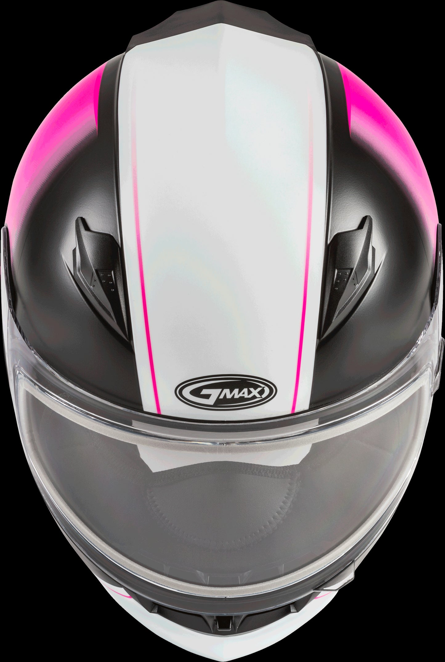 GMAX FF-49S Hail Snow Helmet w/ Electric Shield (Matte Black/Pink/White) - XL