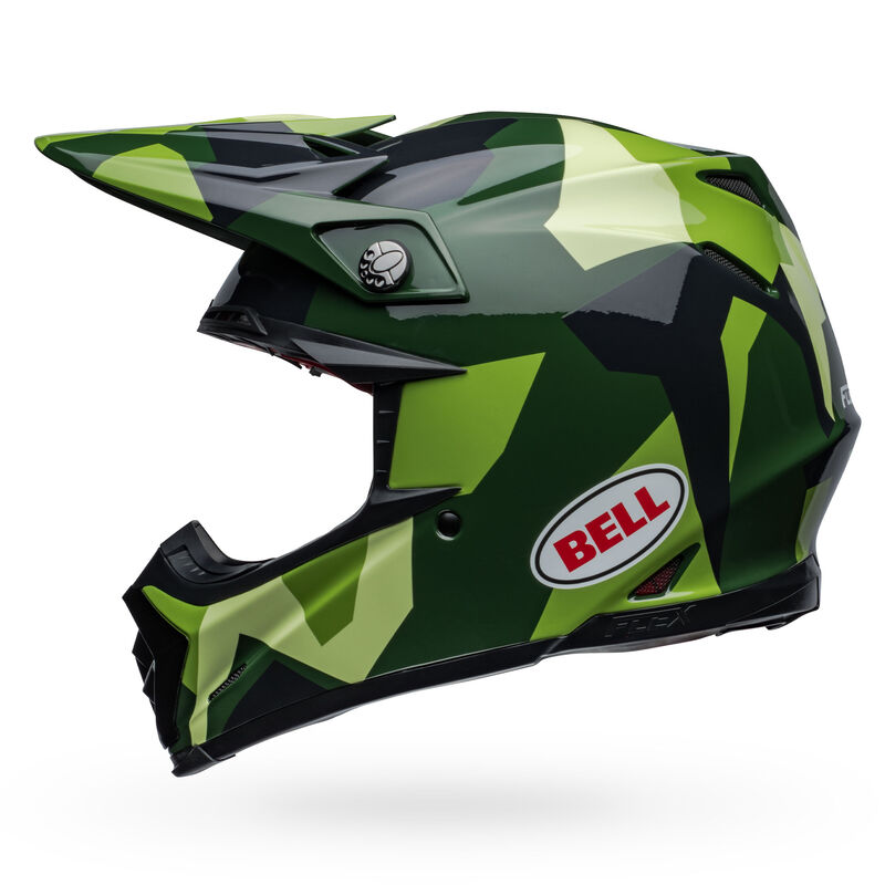 Bell Moto-9S Flex Helmets (Rover Gloss Olive Camo)