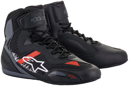 Alpinestars Faster-3 Knit Motorcycle Shoes (Black / Red)