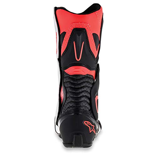 Alpinestars SMX-6 V2 Vented Boots (Black/Red Flo/White) Size 46