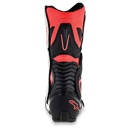 Alpinestars SMX-6 V2 Vented Boots (Black/Red Flo/White) Size 46