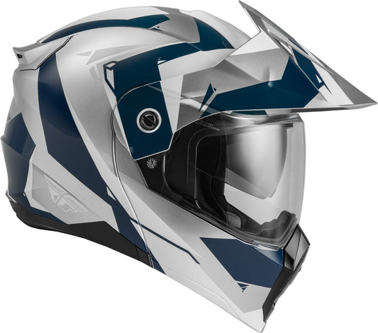 Fly Racing Odyssey Summit Street Motorcycle Helmet (Navy/Grey/White)