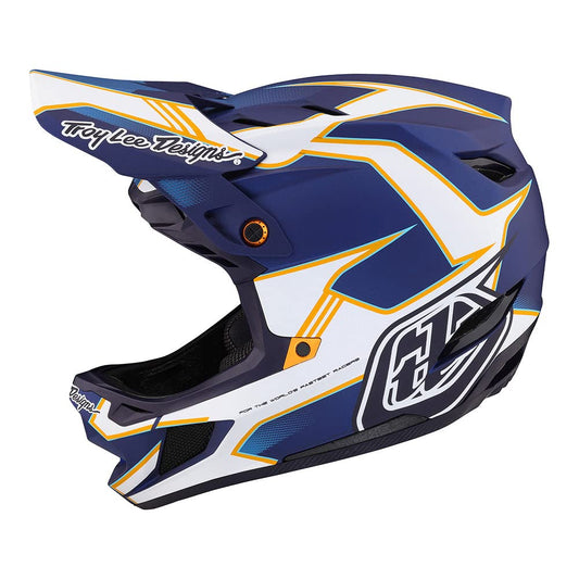 Troy Lee Designs D4 Composite Matrix Full Face Mountain Bike Helmet (Blue)