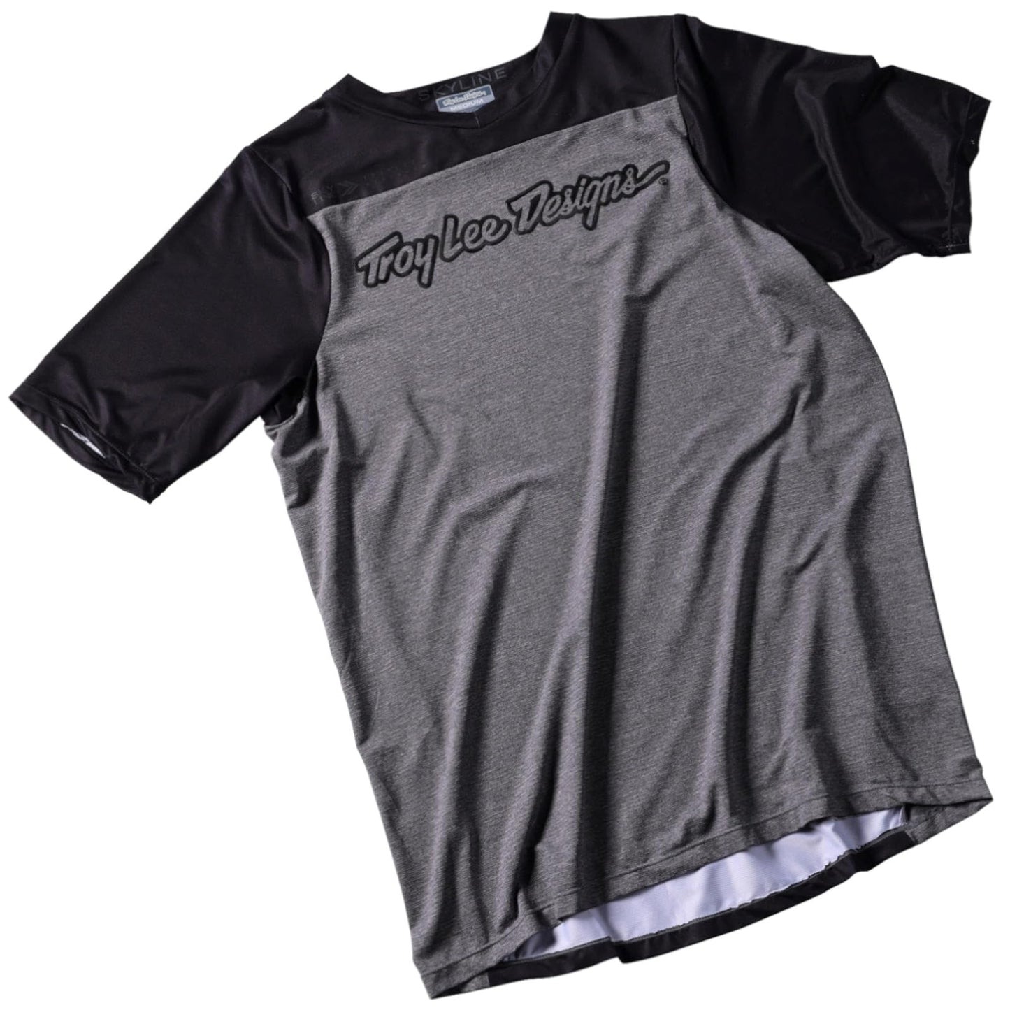 Troy Lee Designs Skyline Signature Short Sleeve Jsersey (Heather Gray) - Small