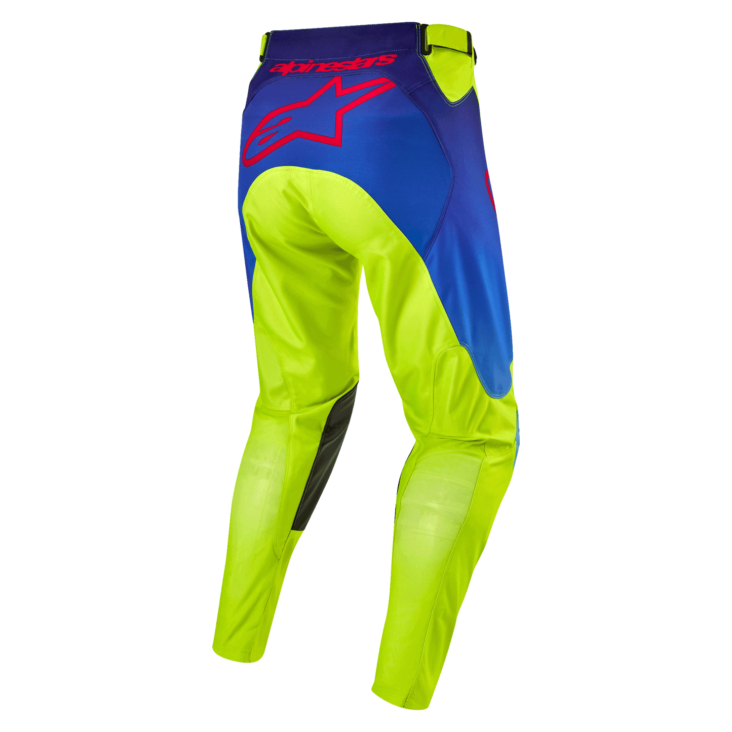 Alpinestars Men's Racer Hoen MX Pants (Yellow Fluo/Blue/Night Navy)