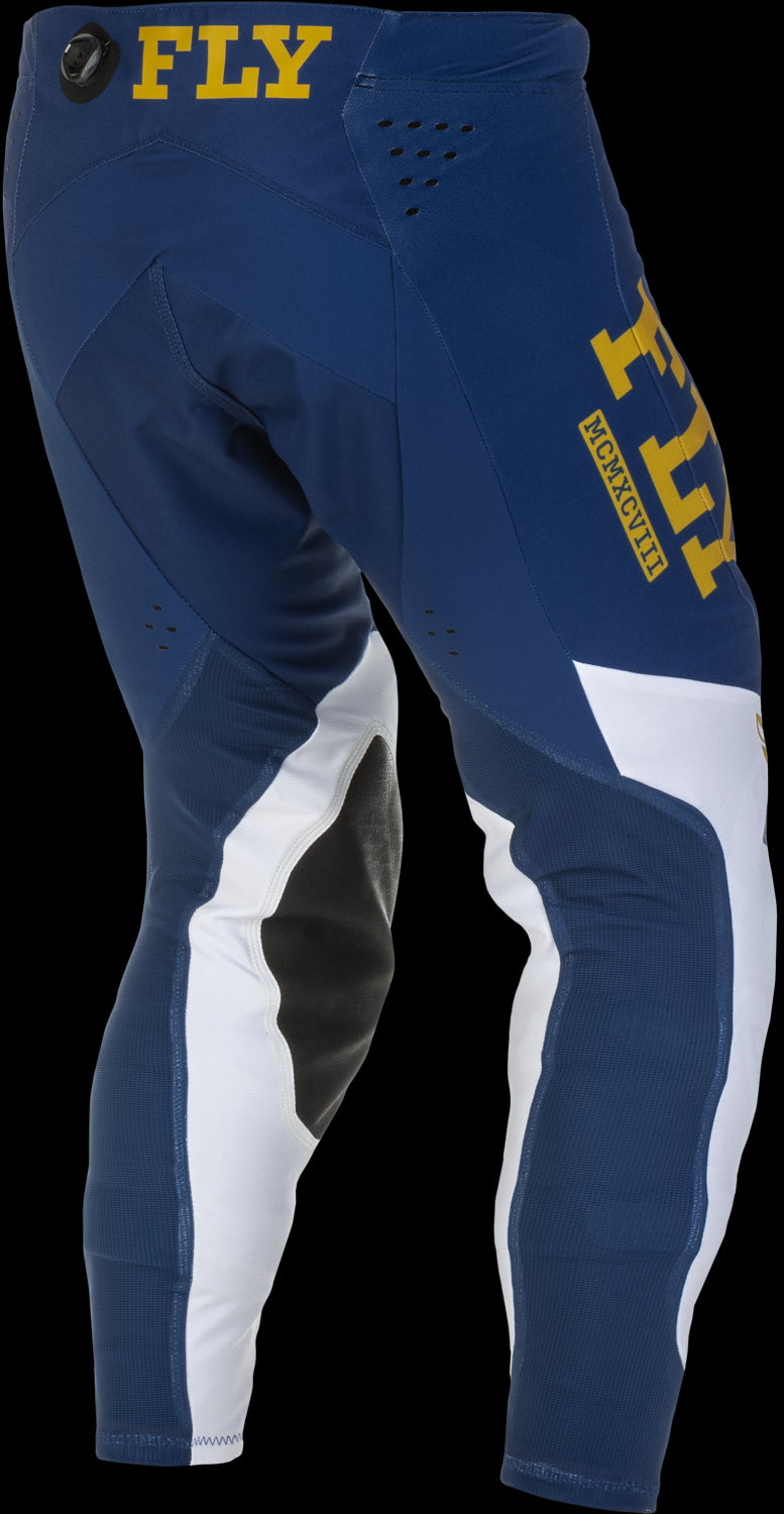 FLY Racing Adult Evolution DST Pants (Navy/White/Gold) Size 28