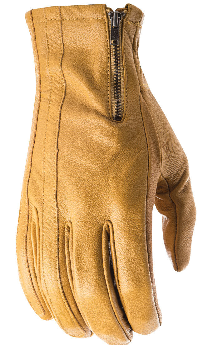 Highway 21 Recoil Leather Motorcycle Gloves (Tan)