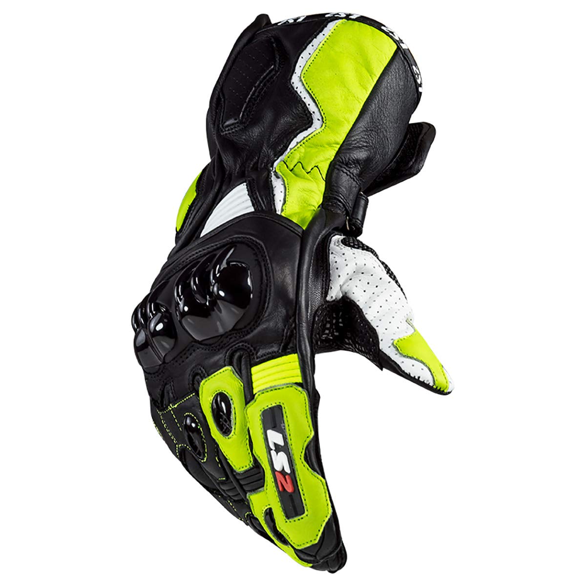 LS2 Swift Glove (Black/Hi-Vis Yellow) - XL