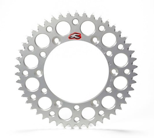 Renthal 94-23 Kaw KX125/250/F/450/F/X/ KLX250-450F/R Rear Grooved Sprocket - Sil 520-50P Teeth