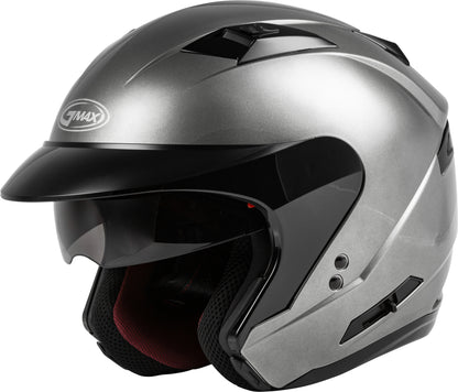 GMAX OF-77 Open-Face Motorcycle Helmet (Titanium) - XS