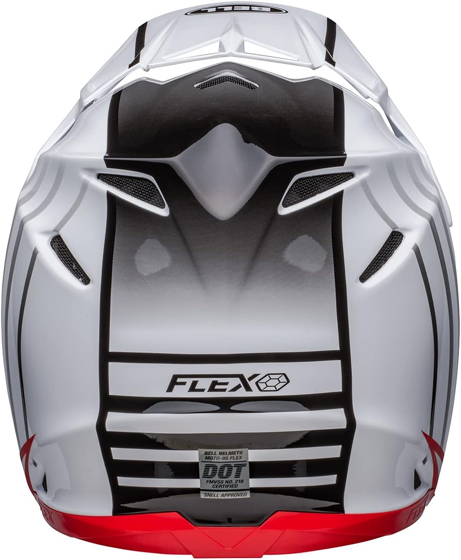 Bell Moto-9S Flex Helmets (Sprint Matte/Gloss Red/White)