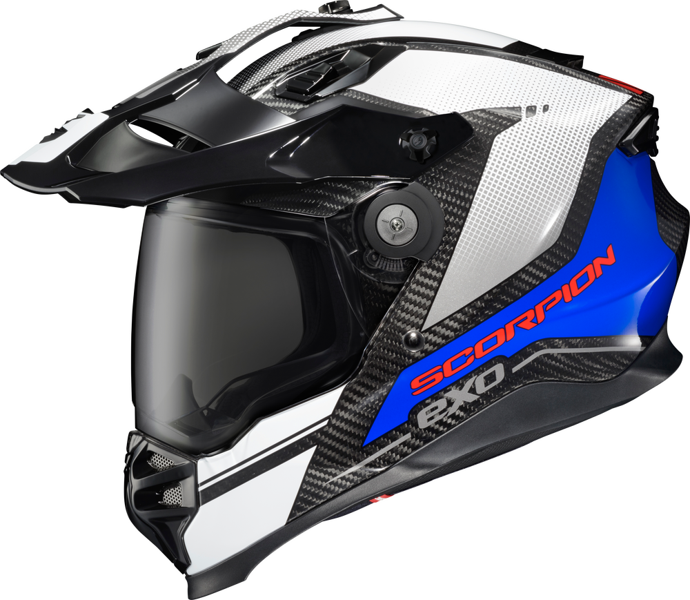 ScorpionEXO XT9000 Carbon Fiber Adventure Helmet (Trailhead Graphic White)