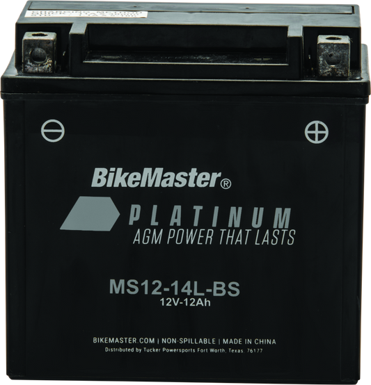 BikeMaster AGM Battery - MS12-14L-BS