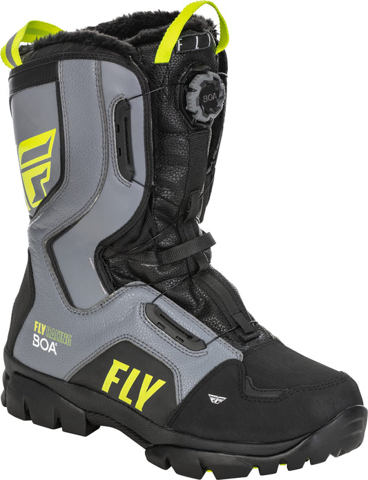 Fly Racing Marker BOA Boot (Black/Grey/Hi-Vis) Size 10