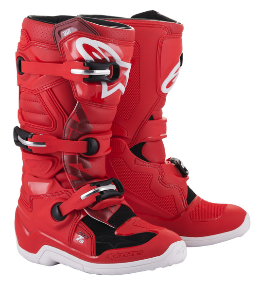 Alpinestars Youth Tech 7S Boots (Red) Size 3