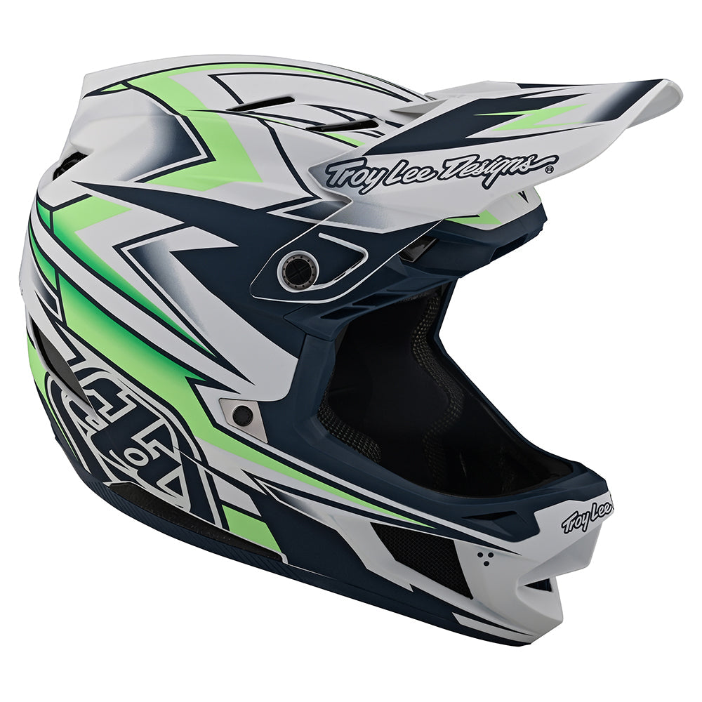 Troy Lee Designs D4 Composite Full Face Mountain Bike Helmet (Volt White)