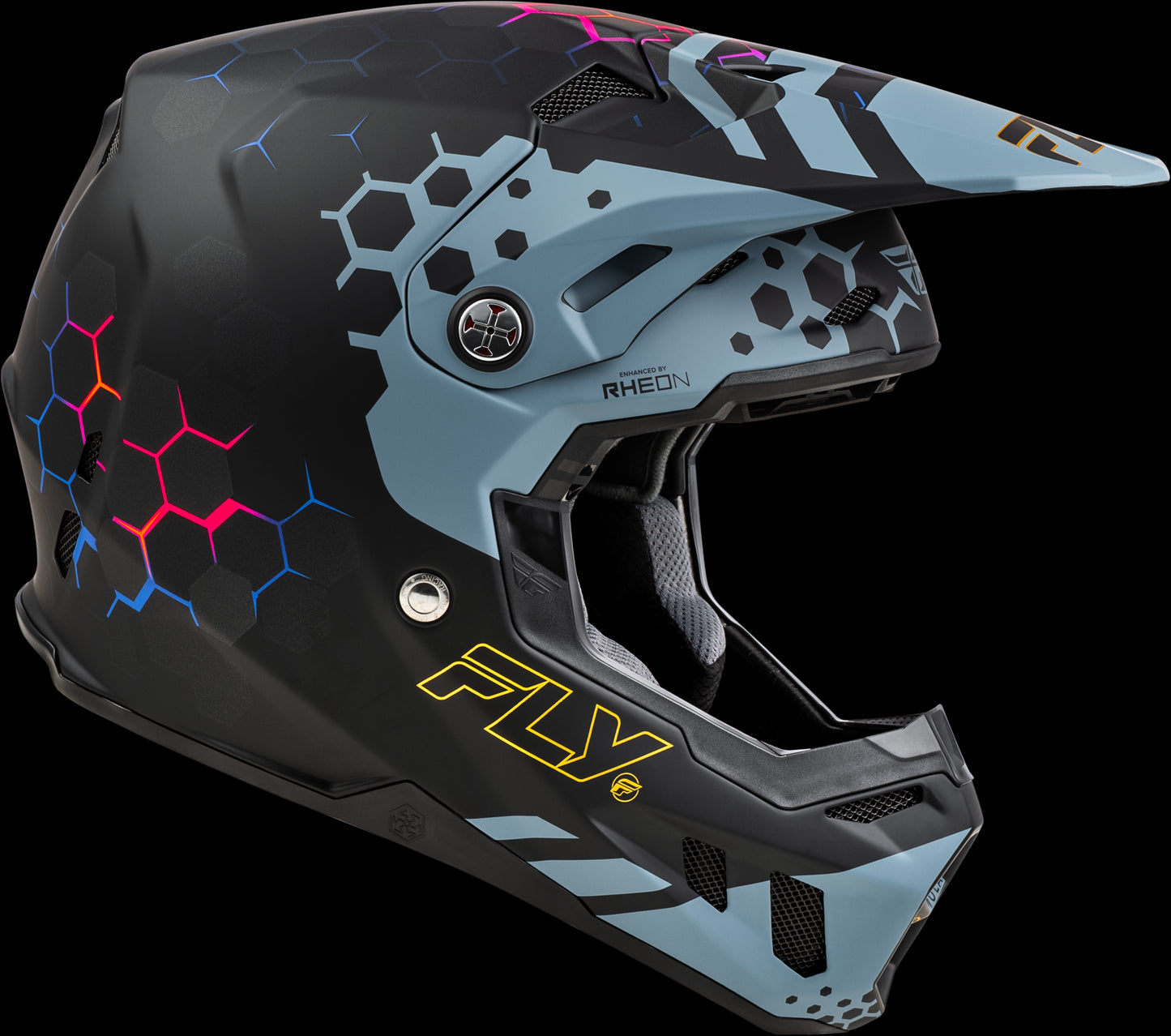 Fly Racing Formula CC Tektonic MX Helmet (Black/Slate/Blue)