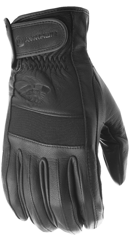 Highway 21 Jab Leather Motorcycle Gloves (Black)