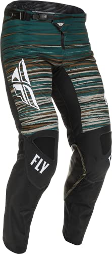 FLY Racing Adult Kinetic Wave Pants (Black/Rum) Size 38